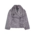 Winter Plush Coat Fashion Thicken Lapel Outwear Casual Long Sleeve Tops Womens Clothing